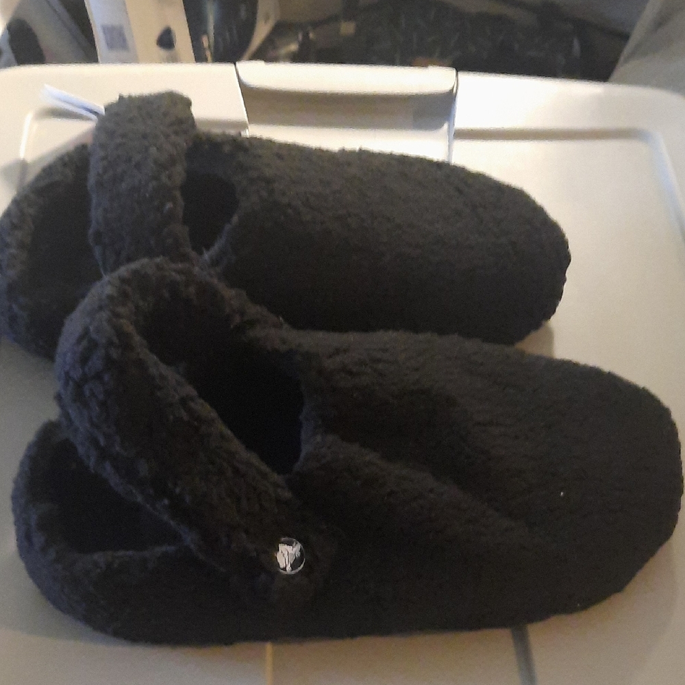 2 For $15 Crocs Classic Cozzy Black Slippers